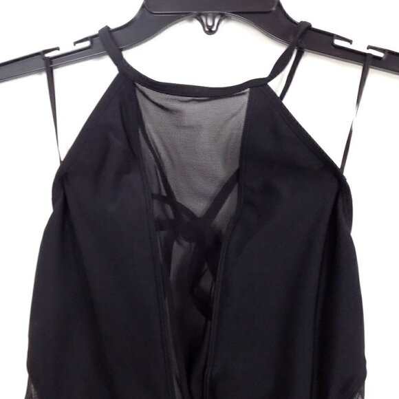 Ted Baker London One Piece Swimsuit US Size 8 Black Mesh Panels Ted Size 3 New - Picture 6 of 7